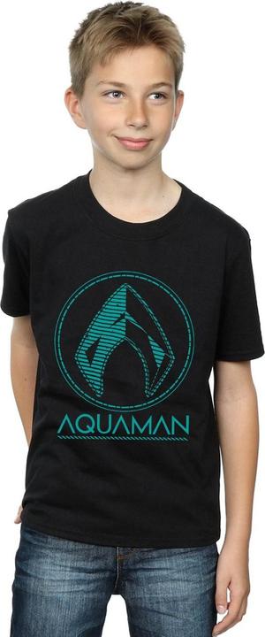Immagine prodotto Aquaman Aqua Logo Maglietta Ragazzi (152, 158)