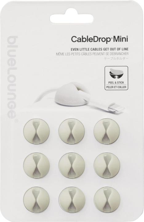 Actual product image BlueLounge CableDrop Mini, 9 pieces