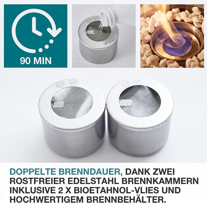 Produktbild TOM Tischkamin (16 x 16 x 26.5 cm)