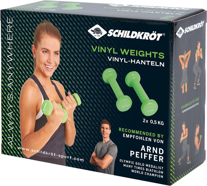 Actual product image Schildkröt Vinyl dumbbell set (2 x 0.5 kg)