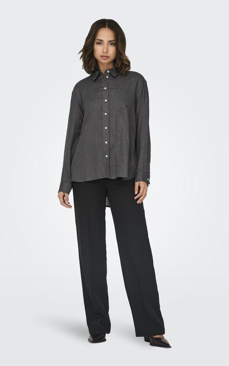 Image du produit Only Chemise unie en lin mélangé Chemise (L)