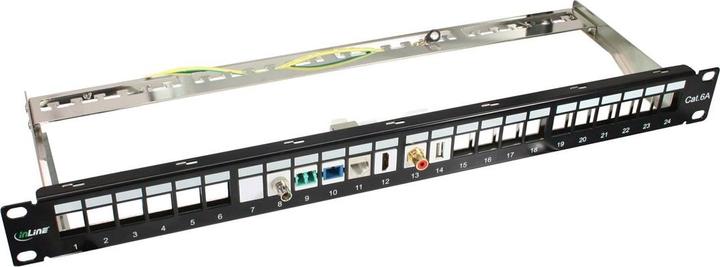 Produktbild InLine Patchfeld Cat.6A 24-fach