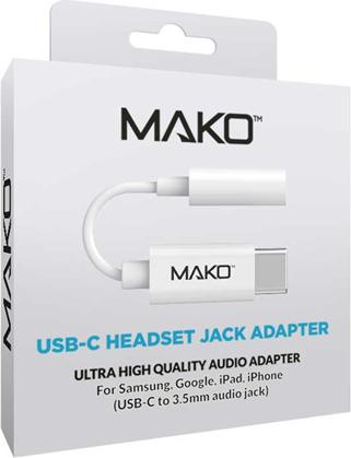 Produktbild Mako USB-C Headset Jack Adapter (USB Typ C, 3.5mm Buchse)
