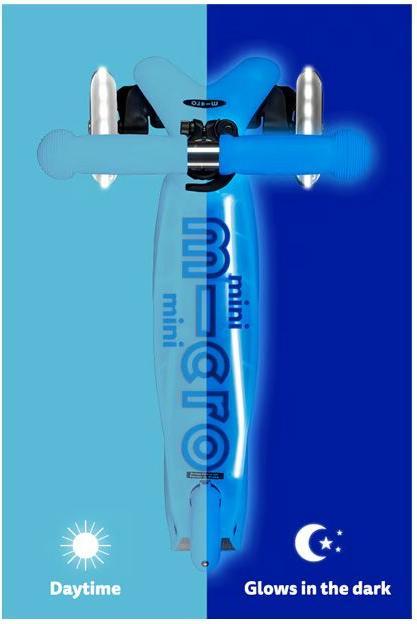 Produktbild Micro Scooter Mini Deluxe Glow Plus LED Blau