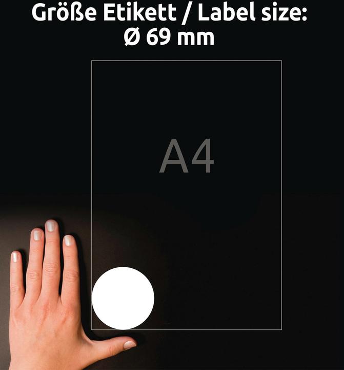 Actual product image Avery Round labels