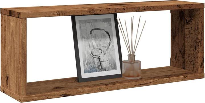 Produktbild VidaXL Wandregal Hängeregal Regalwürfel Cube Lounge CD Regal 6Stk. Altholz-Optik (60 x 15 x 23 cm)