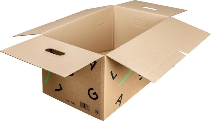 Actual product image Galaxus Moving box (set of 10) (56 x 35 x 30 cm, 60 l)