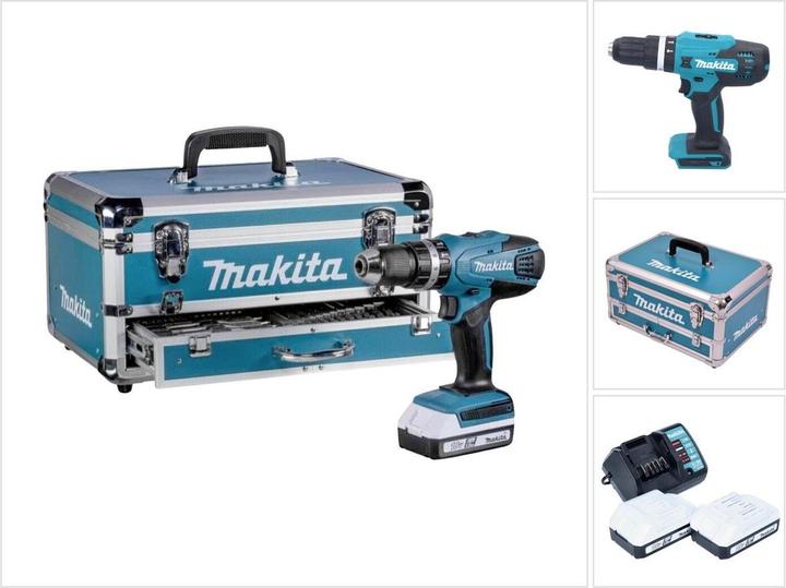 Productafbeelding Makita HP488D009 G-serie accu klopboormachine incl. koffer + 2 accu's (Oplaadbare batterij)