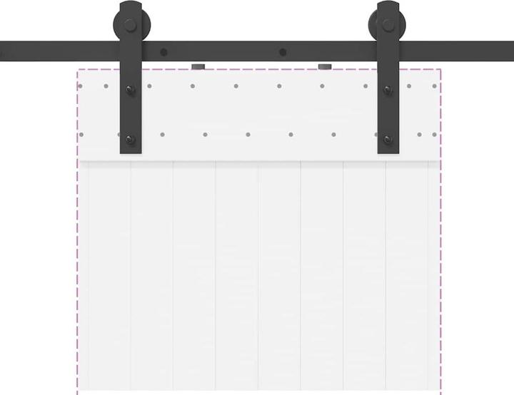 Produktbild VidaXL Schiebetürbeschlag-Set 200 cm