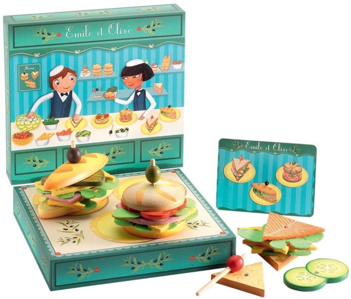 Actual product image Djeco Wooden kitchen accessories lunchroom from Emile and Olive