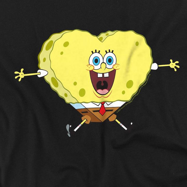 Immagine prodotto Spongebob Squarepants Heart-Shaped Maglietta San Valentino Spugna Uomo (XXL)