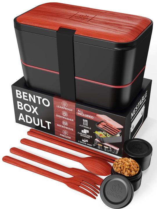 Actual product image Umami Bento Box Nestable L Rosewood Black