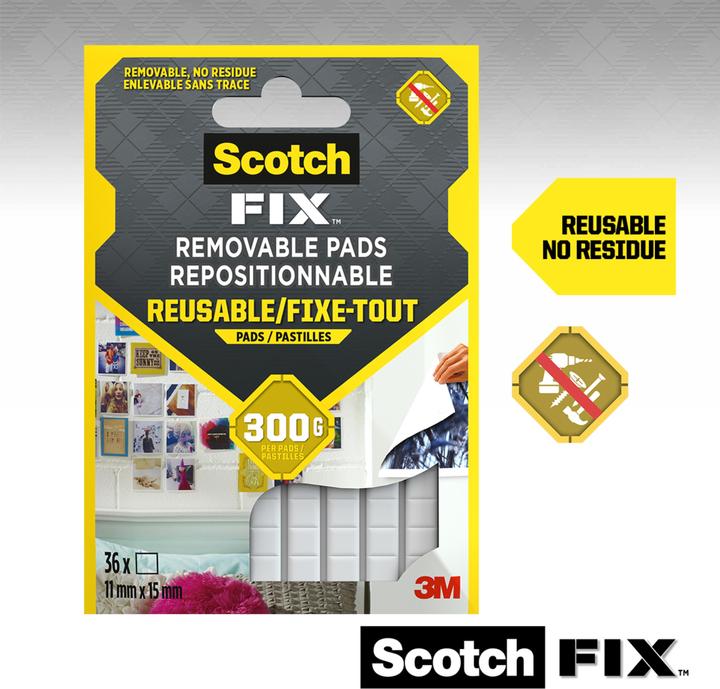 Immagine prodotto Scotch Cuscinetti adesivi rimovibili Scotch-Fix (0.30 kg)