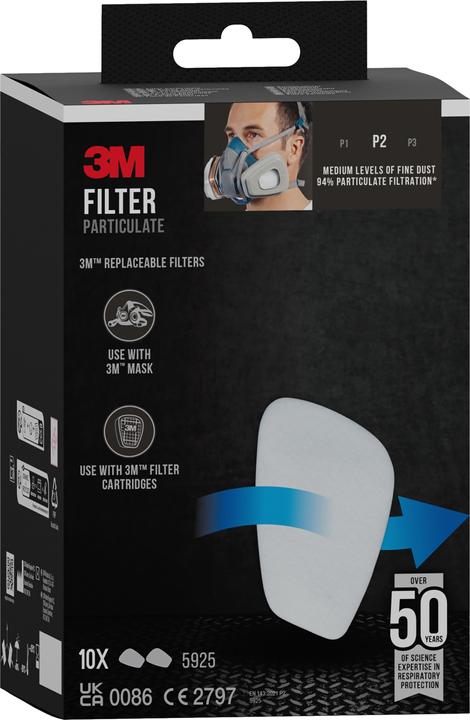 Immagine prodotto 3M Filtro antiparticolato (P2, 10 x)