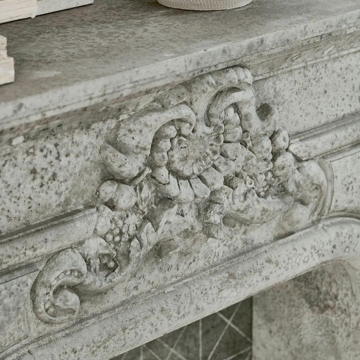 Actual product image Loberon Fireplace console Rethonvillers grey