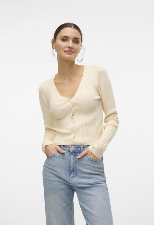 Produktbild Vero Moda Vmglory Rib Ls V-Neck Cardigan Ga Noos (L)