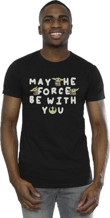 Immagine prodotto Star Wars The Mandalorian Grogu May The Force Be With You Maglietta Uomo (S)