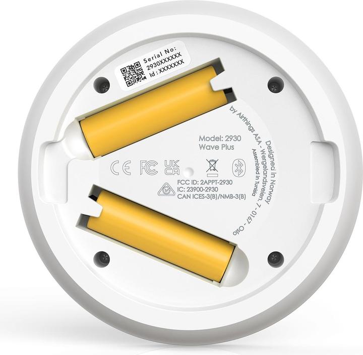 Actual product image Airthings Wave Plus Room Air Sensor