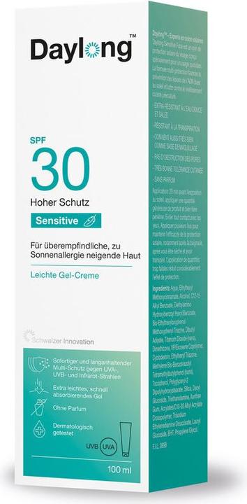 Image du produit Daylong Gel-crème sensible (Gel solaire, SPF 30, 100 ml, 131 g)