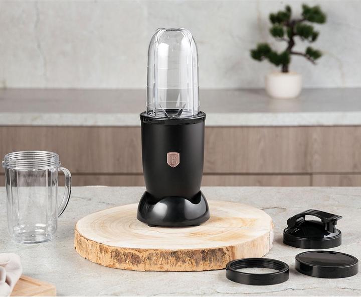 Immagine prodotto BerlingerHaus Frullatore multifunzione con controllo touch, tritaghiaccio, nero oro rosa, 400 W (400 W)
