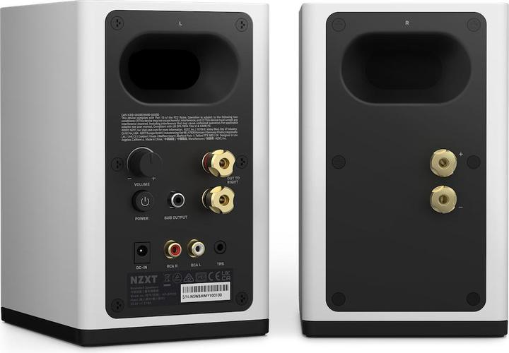 Actual product image NZXT Speakers 3" White V2 EU Power cord AP-SPKW2-EU