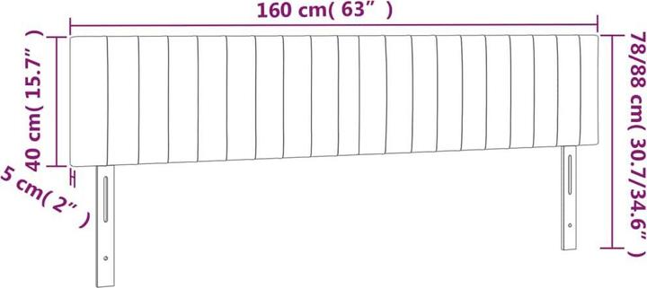 Produktbild VidaXL Aldridge (160 x 5 x 88 cm)