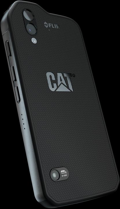 Actual product image Cat S61 (64 GB, Black / Silver, 5.20", Hybrid Dual SIM, 16 Mpx, 4G)