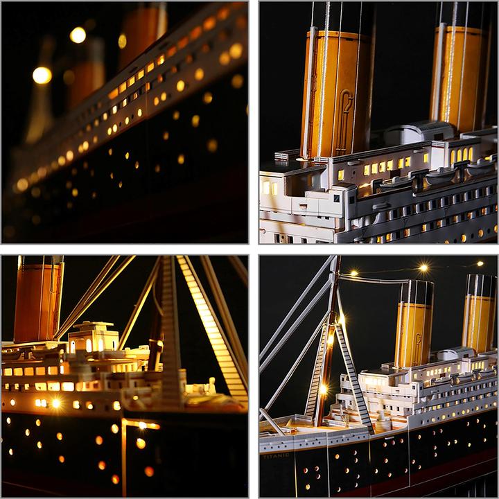 Productafbeelding Cubicfun 3d puzzel Titanic LED (266 onderdelen)