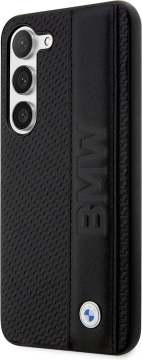 Image du produit BMW BMHCS23S22RDPK S23 S911 czarny/black hardcase Leather Textured & Stripe (Samsung Galaxy S23)