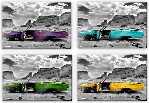 Actual product image Trenddeko Red Cadillac (60 x 40 cm)
