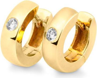 Actual product image Breuning Creoles - BRILL. 0,14 Ct. H/si (750/18 K Gold)