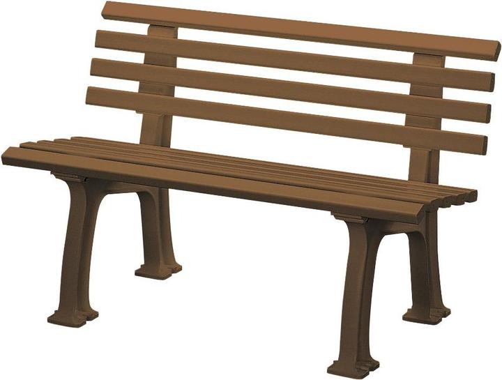 Image du produit Blome Banc de jardin Ibiza plastique 2 places brun chocolat