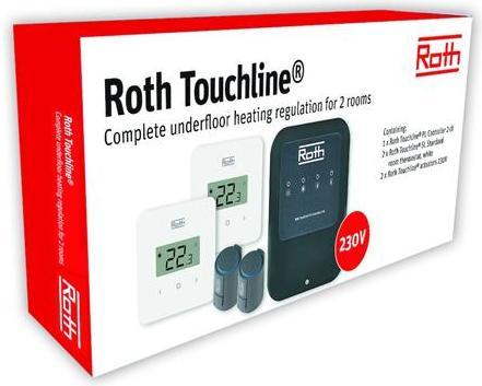 Actual product image Roth Touchline®PL rumregulering for 2 rum komplet saet