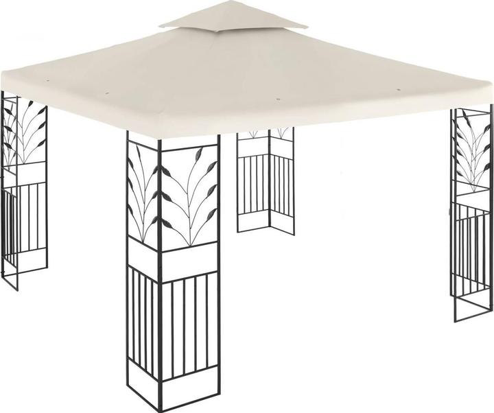 Immagine prodotto Uniprodo Gazebo da giardino in metallo - 3 x 3 m - 180 g/m² - beige (300 cm, 300 cm)