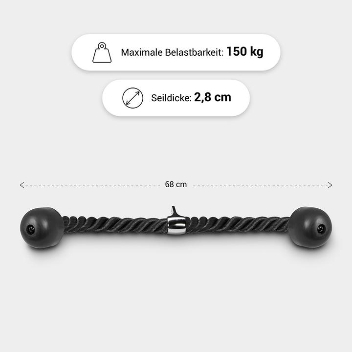 Actual product image Gorilla Sports Nylon tricep rope