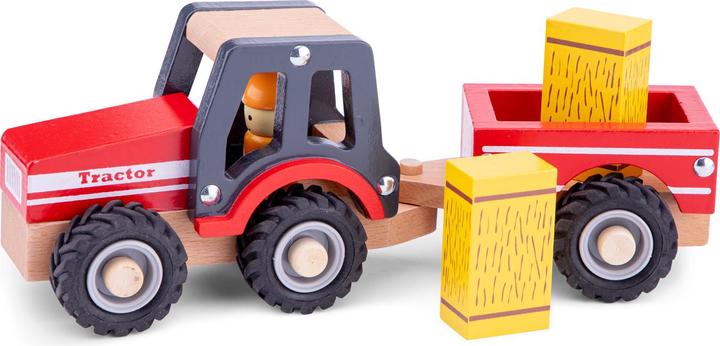 Immagine prodotto New Classic Toys Trattore con rimorchio - Pagliaio