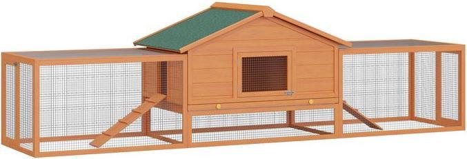 Produktbild Swisshandel24 Kaninchenstall Kaninchenkäfig 100 x 68 x 59cm Kleintierstall mit Freigehege XXL