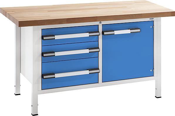 Produktbild eurokraft pro Werkbank, höhenverstellbar (150 cm, 70 cm)
