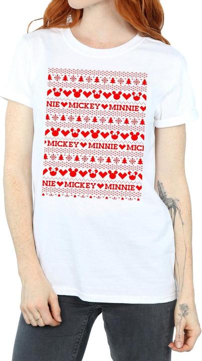Produktbild Disney Mickey And Minnie Christmas Fair Isle TShirt (L)