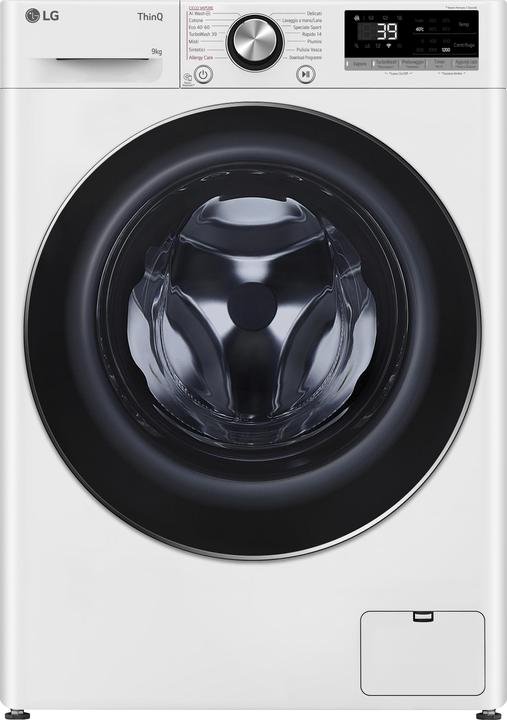 Image du produit LG F2R7S09TSWC Lave-linge Slim 9" à chargement frontal (9 kg, Gauche)