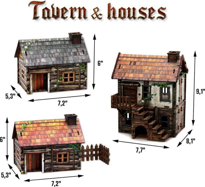 Produktbild E-Raptor Gebäudemodell - Tavern & Houses (GB)