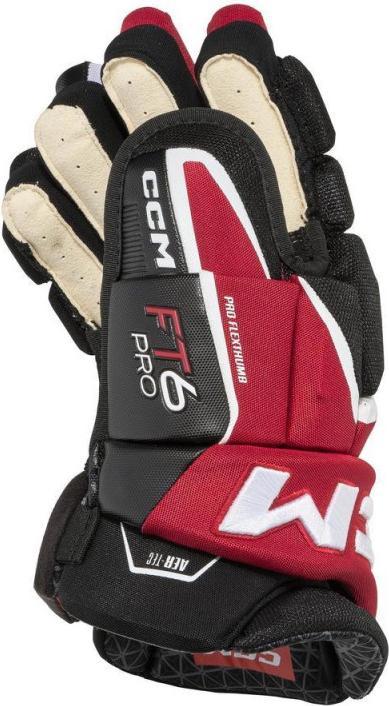 Actual product image CCM JetSpeed FT6 PRO SR hockey gloves (13"/33 cm, dark blue (navy)/white (68)) (13)