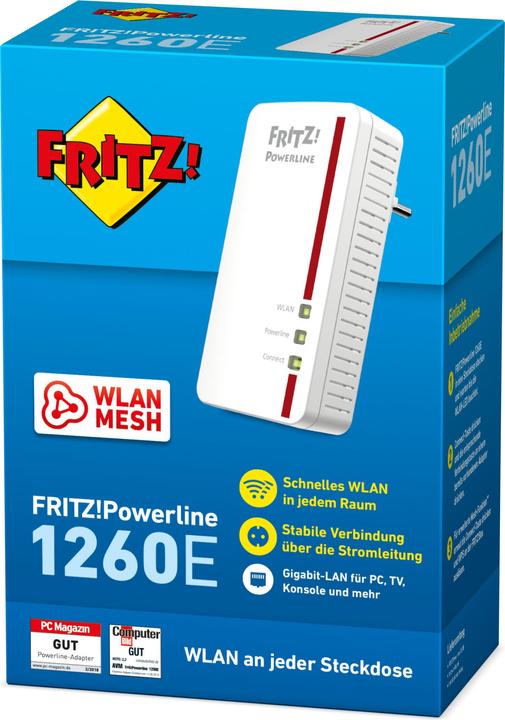 Immagine prodotto AVM FRITZ!Powerline 1260 (1200 Mbit/s)