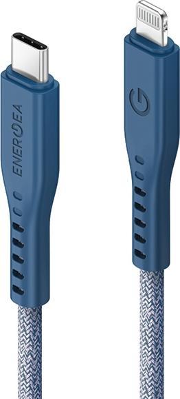 Actual product image Energea cable Flow USB-C - Lightning C94 MFI 1.5m niebieski/blue 60W 3A PD Fast Charge (1.50 m, USB 3.2 Gen 1)