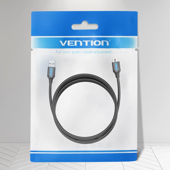 Actual product image Vention USB 3.0 A to Micro-B cable COPBD 0.5m Black PVC (0.50 m, USB 3.0)