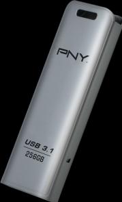 Actual product image PNY Elite Steel (256 GB, USB-A, USB 3.1)