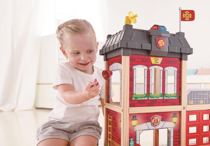Actual product image Hape Big city fire station