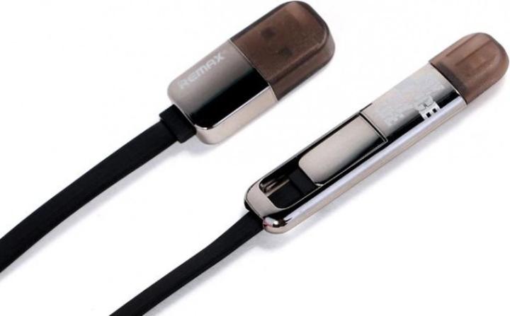 Produktbild Remax Transformers 2-in-1 Lightning MicroUSB zu USB-A Ladekabel