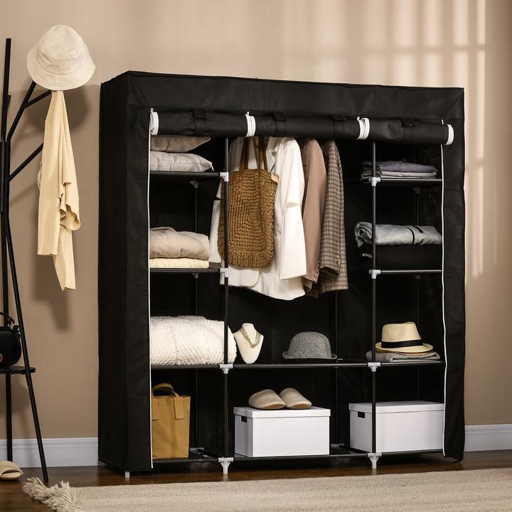 Image du produit Homcom Armoire en tissu avec couvercle (150 x 43 x 162,5 cm)