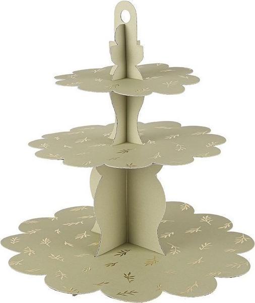 Actual product image Arty Fêtes Présentoir à cupcake Sauge et Or